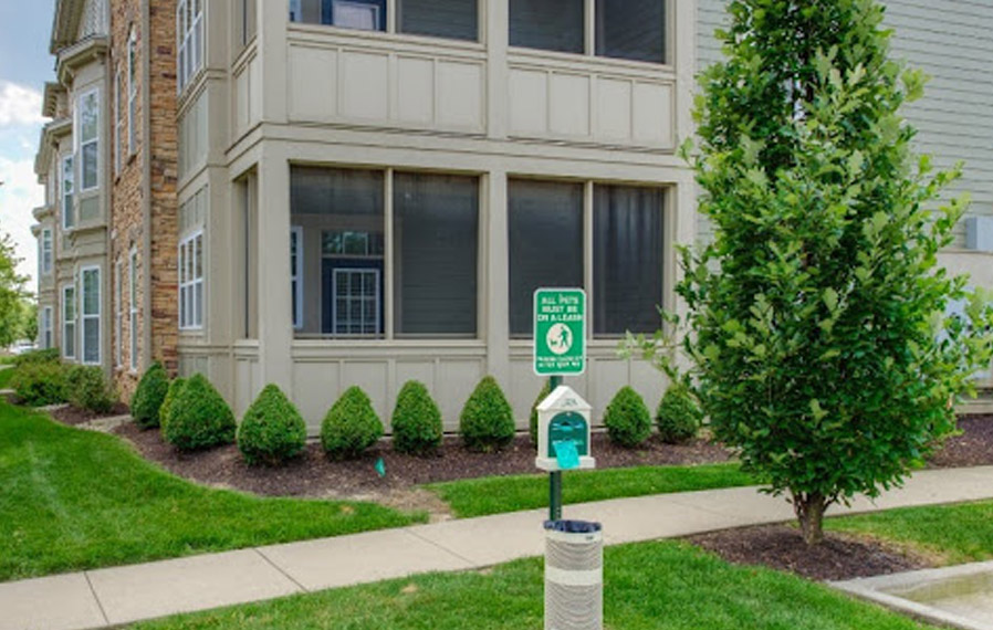 Dog park at Indianapolis apartments.