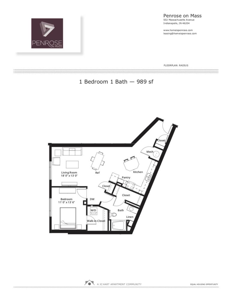 Radius floor plan