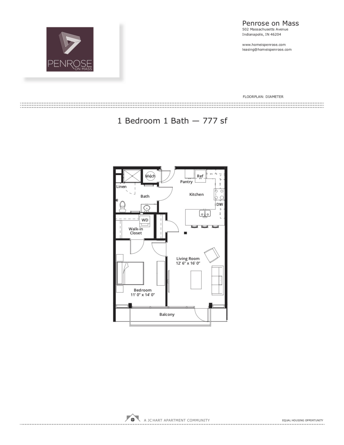 Diameter floor plan Diameter floor plan