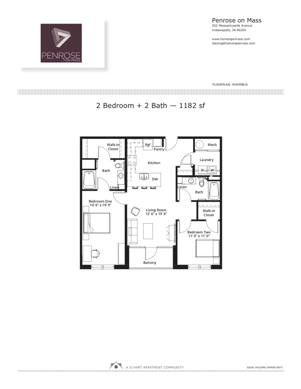 Rhombus floor plan Rhombus floor plan